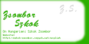 zsombor szkok business card